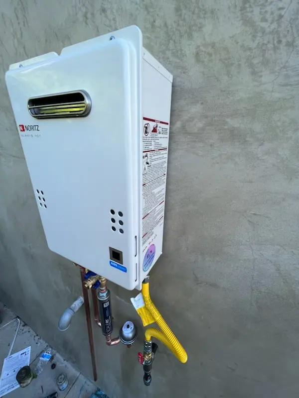 Tankless water heater installation for Jubilee Park homes